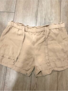 aerie Tan Drawstring  Shorts 0389